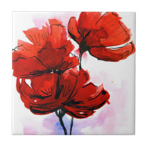 Fundo floral pintado abstrato 2
