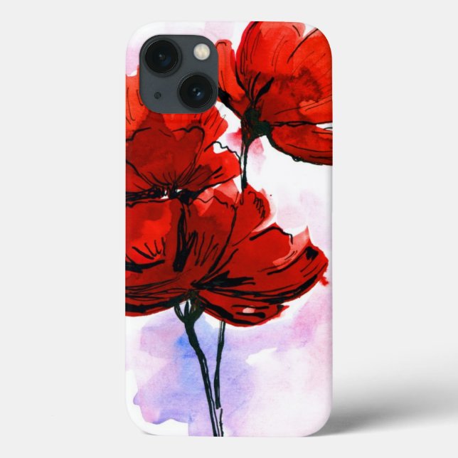 fundo floral pintado por abstrato 2 (Verso)