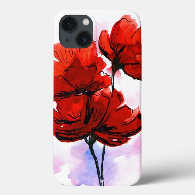 fundo floral pintado por abstrato 2 (Verso)