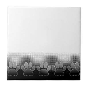 Fundo Gradiente de Patas Preto e Branco