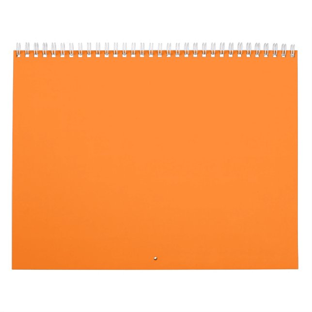 Fundo Laranja em um Calendário (Capa)
