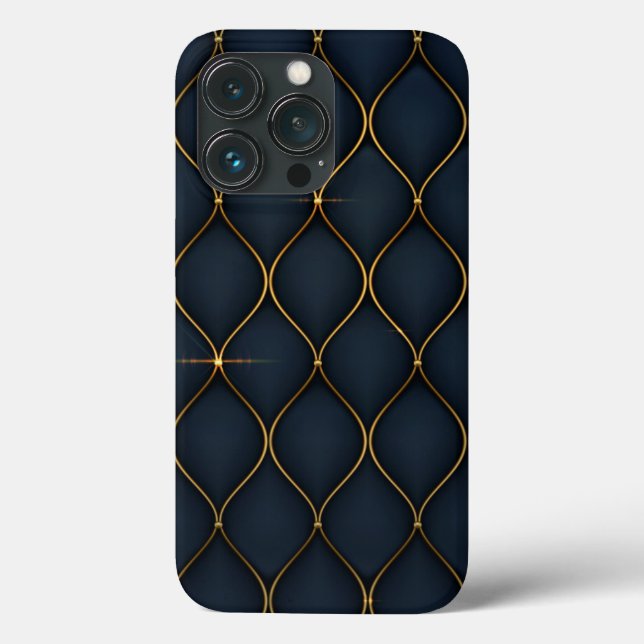 fundo luxuoso - formas de ouro Case-Mate i (Verso)