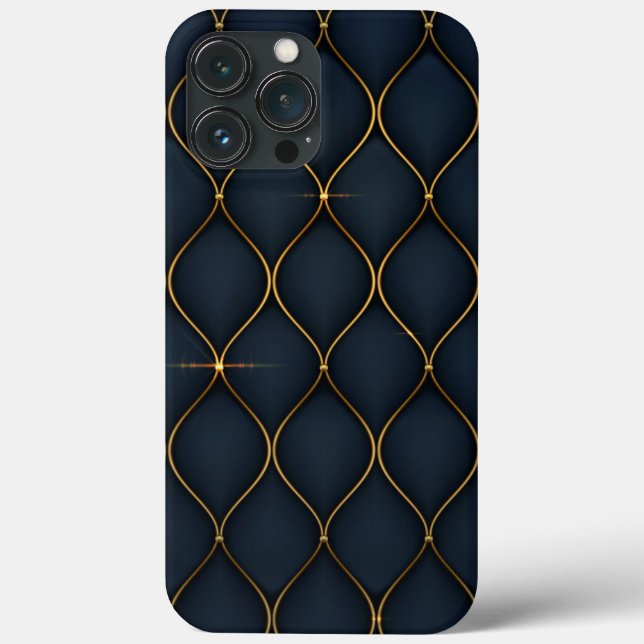 fundo luxuoso - formas de ouro Case-Mate i (Verso)