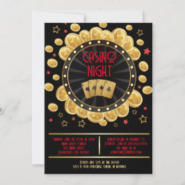 Fundo MONTE CARLO CASINO NOTURNO Convite