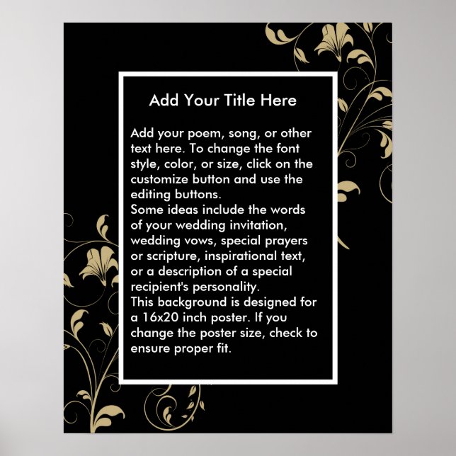 Fundo Personalizado para Poster (Frente)