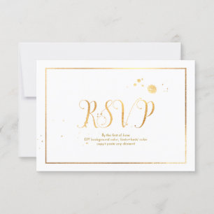 Fundo PixDezines RSVP Dazzled/Faux Dourado/DIY