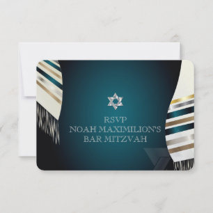 Fundo PixDezines RSVP Mitzvah/talento teal/diy