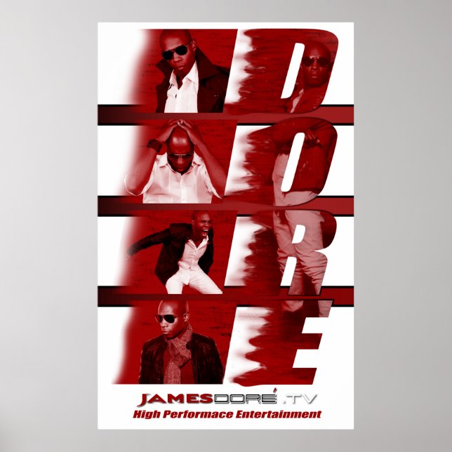 Fundo Poster White do James Dore RED (Frente)