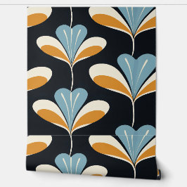 Fundo Preto Moderno do Século Médio Retroativo