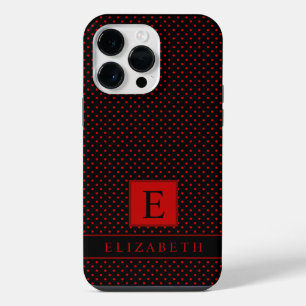 Fundo Preto Pontos Vermelhos Personalizável