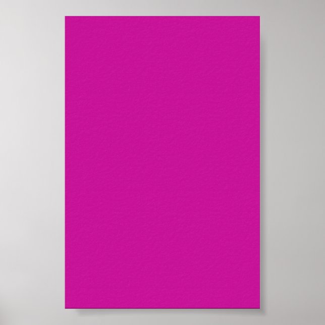Fundo rosa-néon quente em um Poster (Frente)