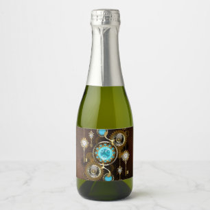 Fundo Rusty Steampunk com Lentes Turquesa