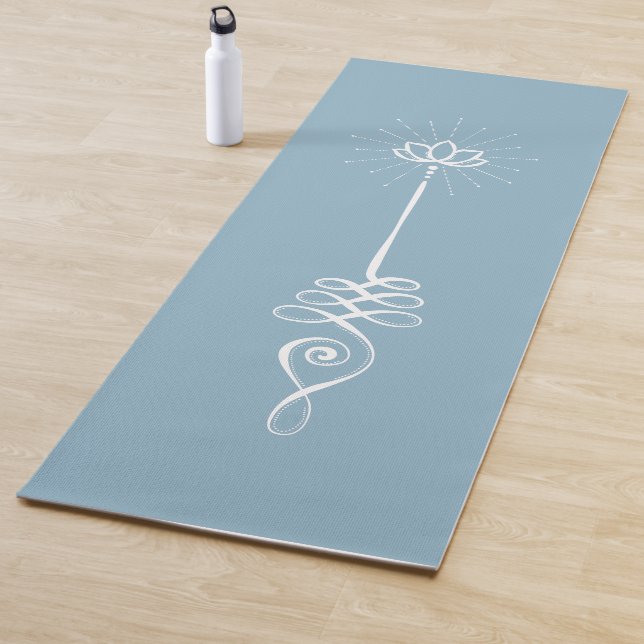 Fundo Simples Unalome - Tapete de Yoga Céu + Neve (In Situ)
