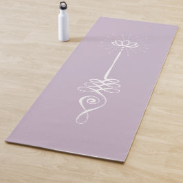 Fundo Simples Unalome - Tapete de Yoga Poeira + Ne
