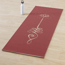 Fundo Simples Unalome - Tapete de Yoga Rubi + Pomb