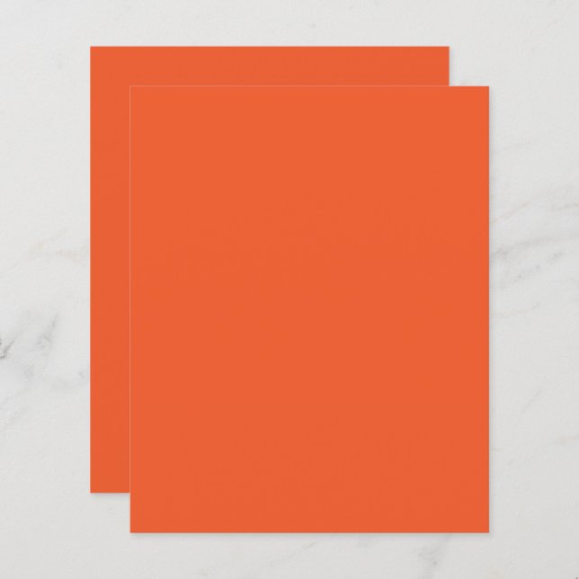 Fundo Sólido Minimalista Laranja Brilhante (Frente/Verso)