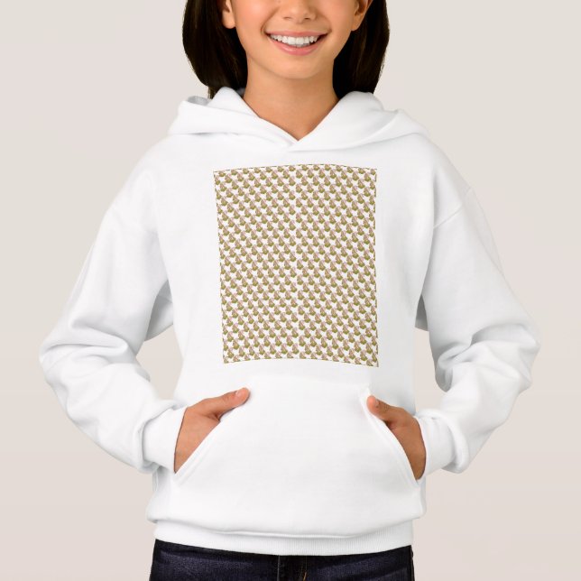 fundo verde e branco com folhas pequenas (Frente)