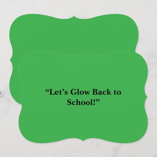 Fundo Verde Flat Neon - Textura Escolar (Frente/Verso)