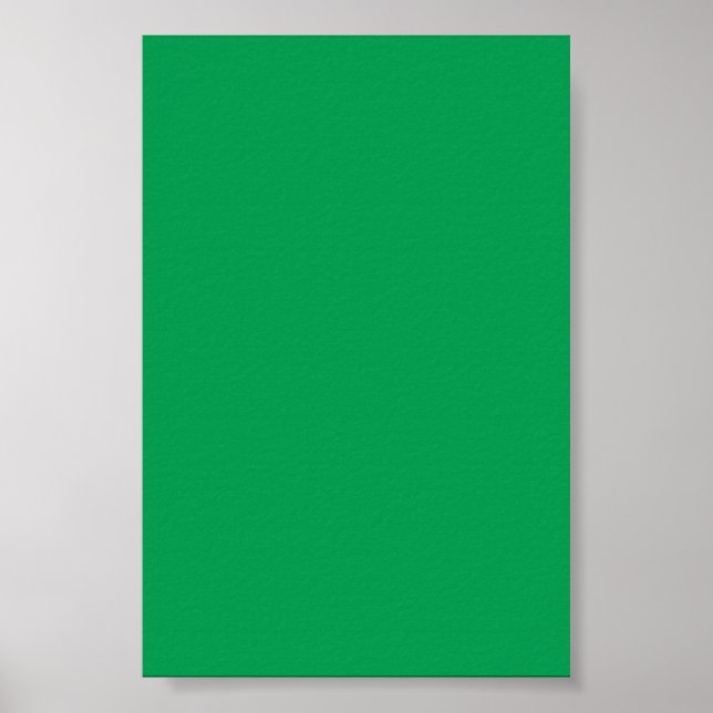 Fundo Verde Médio em um Poster (Frente)