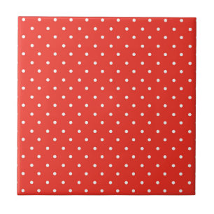 Fundo vermelho contínuo com padrão de bolinhas
