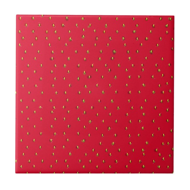 Fundo vermelho de morango engraçado (Frente)
