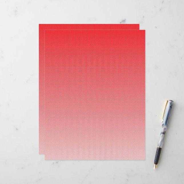 fundo vermelho e branco com quadrados pequenos (Frente/Verso In Situ)