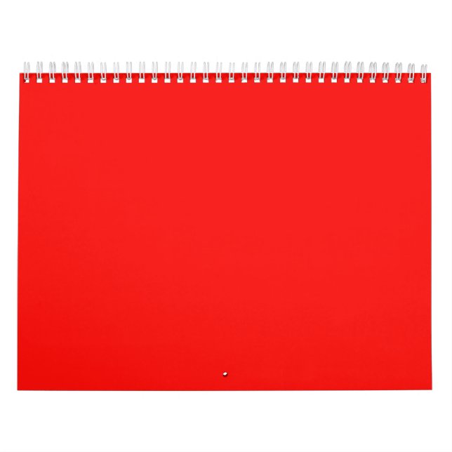 Fundo vermelho em um calendário (Capa)