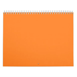 Fundos alaranjados em um calendário