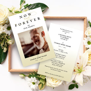 Funeral de Foto Minimalista de Gradação Moderna 