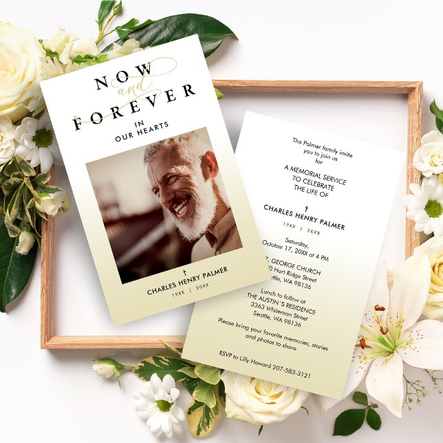 Funeral de Foto Minimalista de Gradação Moderna do (Criador carregado)