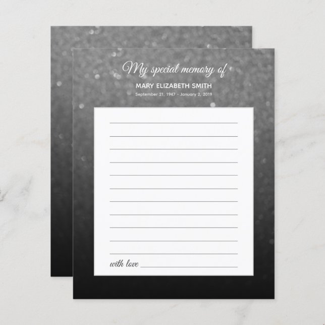 Funeral de Memória de Compartilhamento de Sombread (Frente/Verso)