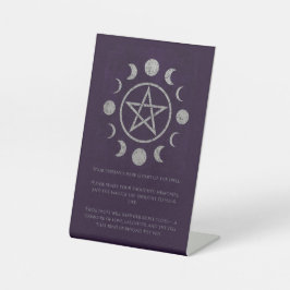 Funeral do Pentágono de Profundo Roxo e Prata