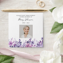 Funeral Memorial do Pacote Floral Purple