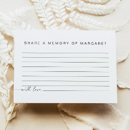 Funeral Minimalista BLAIR Compartilhe um Cartão de