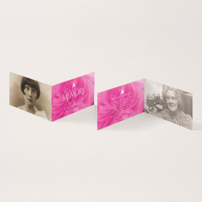 Funeral no cartão poema rosa rosa-rosa de memória  (Interior e exterior)