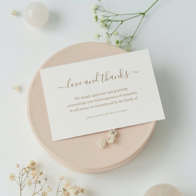 Funeral Obrigado Anote Cartões Serendados (Criador carregado)