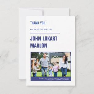 Funeral Obrigado Cartão com fotos