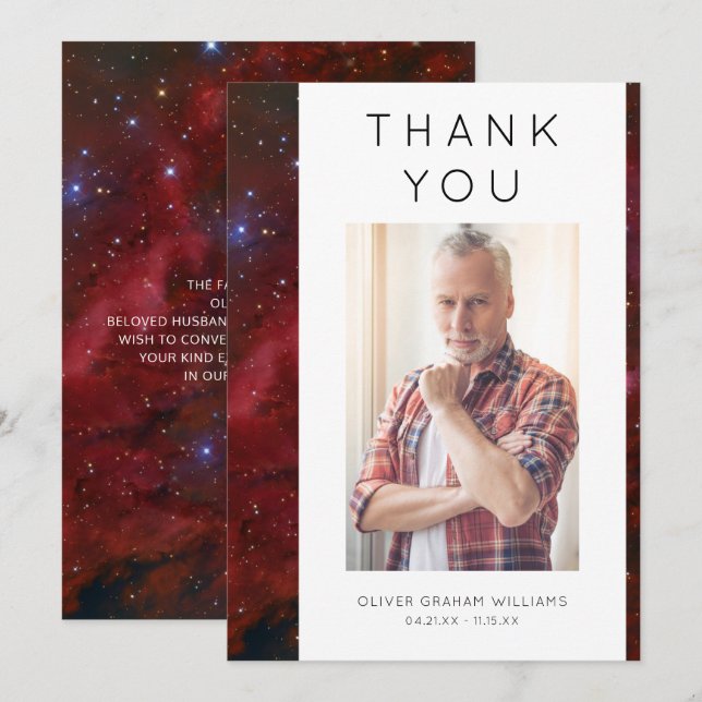 Funeral Obrigado Foto Simpatia Encantada (Frente/Verso)