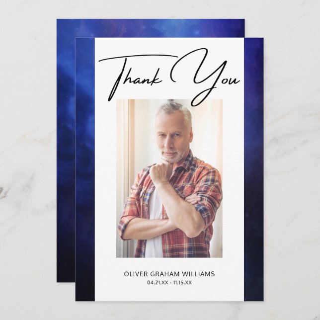 Funeral Obrigado Foto Simpatia Encantada (Frente/Verso)