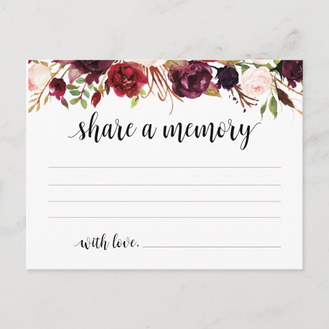 Funeral Service, Borgonha, Compartilhe um cartão d (Frente)