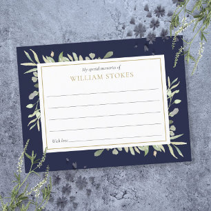 Funeral Verde Personalizado Compartilha Um Cartão 