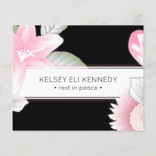 funeral vintage floral elegante