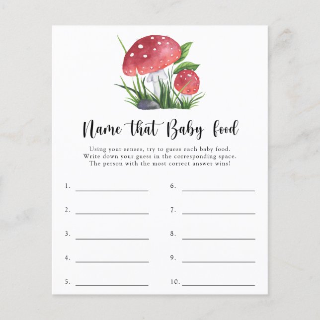 Fungi Chá de fraldas dá nome ao jogo da comida beb (Frente)