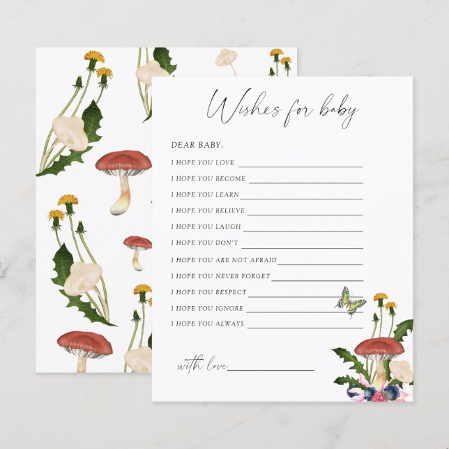 fungos do outono - jogo de festas | desejos de caç (Frente/Verso)