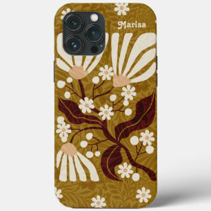 Funky Floral do Ouro Retroativo bonito