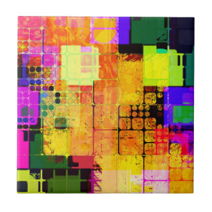 Funky Geométrico Multicolor Design