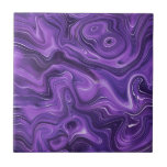 Funky Groovy Na moda Purple Curves Marble 6-6<br><div class="desc">Está querendo ser um pouco diferente e original? Este moderno azulejo cerâmico roxo, roxo, roxo, de impressão, é exatamente o que você precisa. Disponível em dois tamanhos 4, 25 x 4, 25 e 6 x 6 polegadas. Por favor, note que este é um impressão de cor plana e não é...</div>