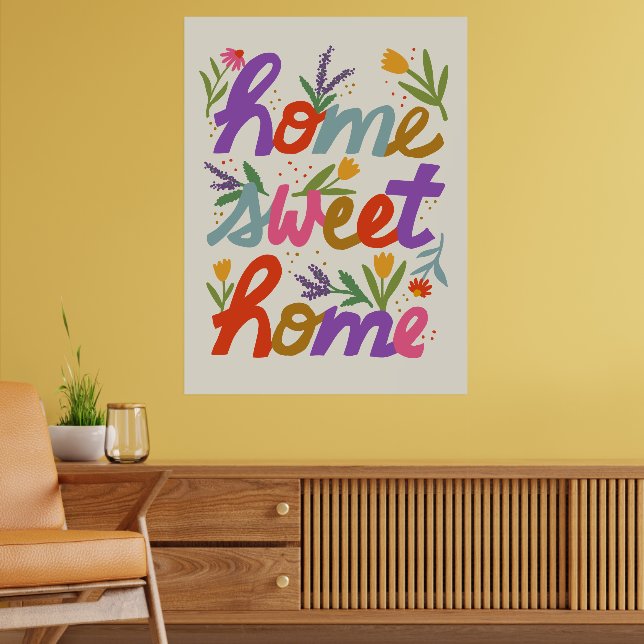 Funky Home Sweet Home Poster (Sala de Estar 2)