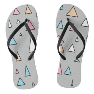 Funky Triangles Pastel Colors Chinelos