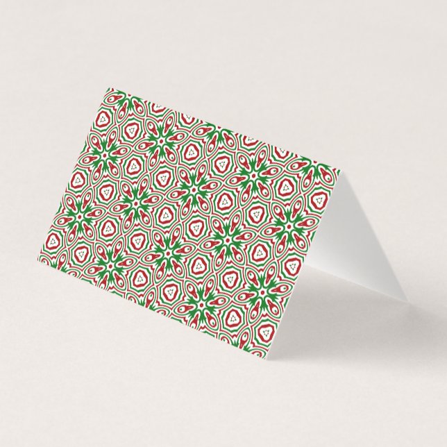 Funky Trippy Eclectic Boho Christmas Kaleidoscope (Verso)